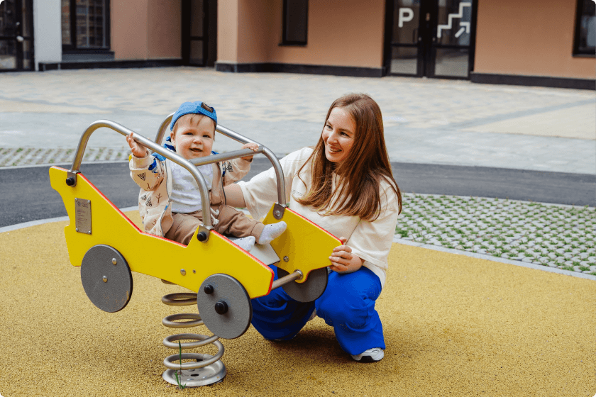 Открытые дворы. Атравматичное покрытие