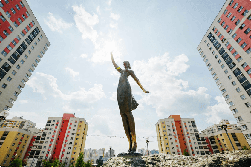 Символы района. Вера. Надежда. Любовь