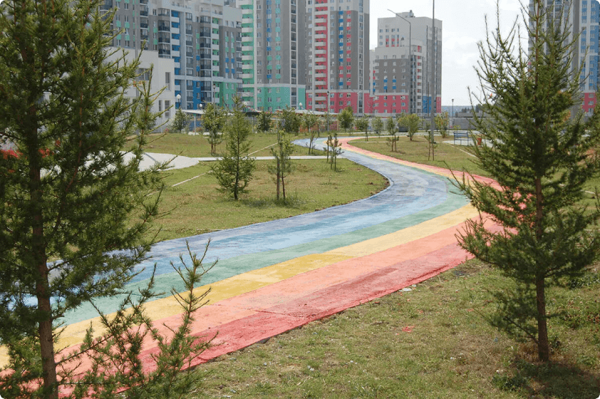 Символы района. Радужная дорожка