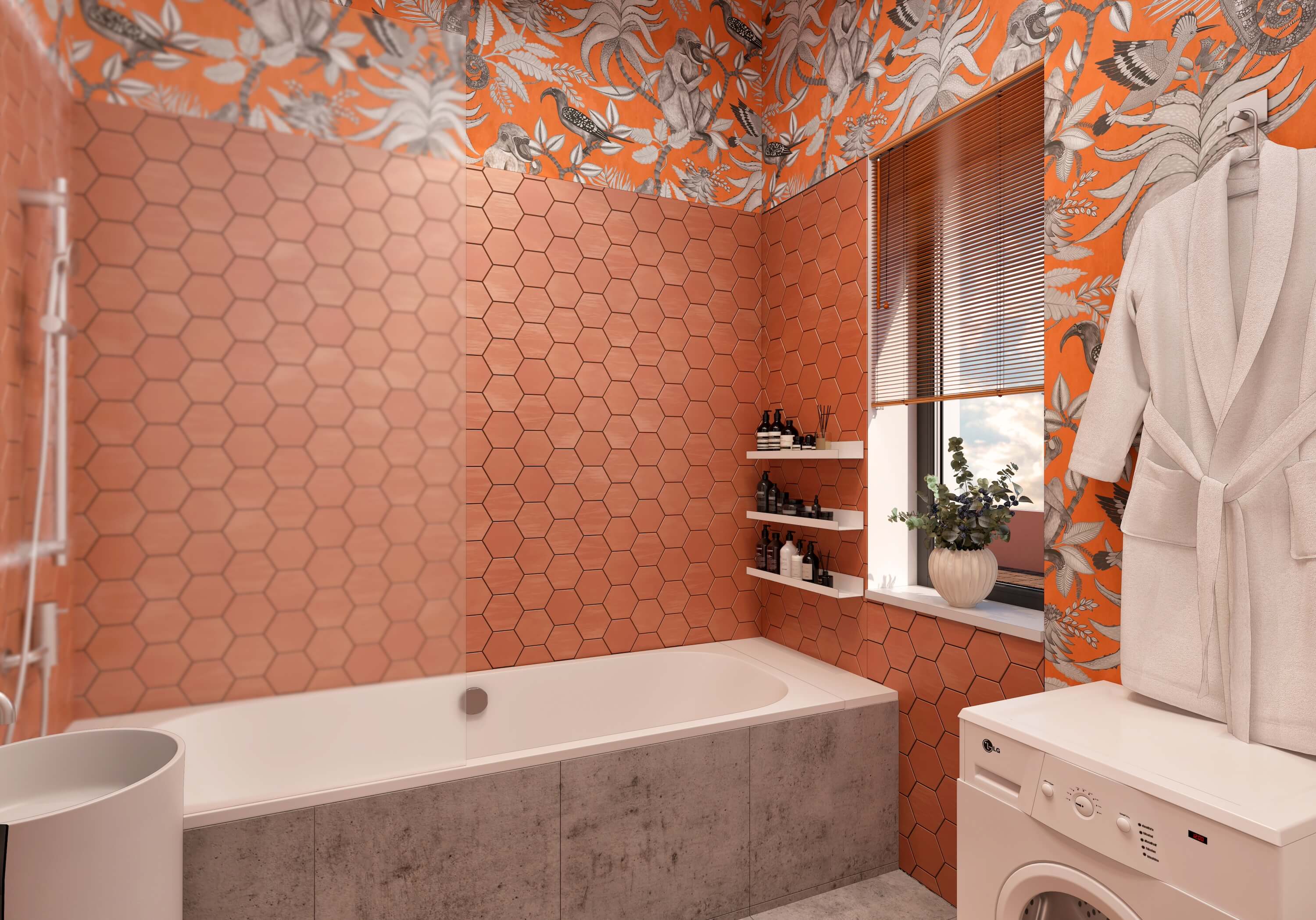 Ванная с окном. Слайд 1